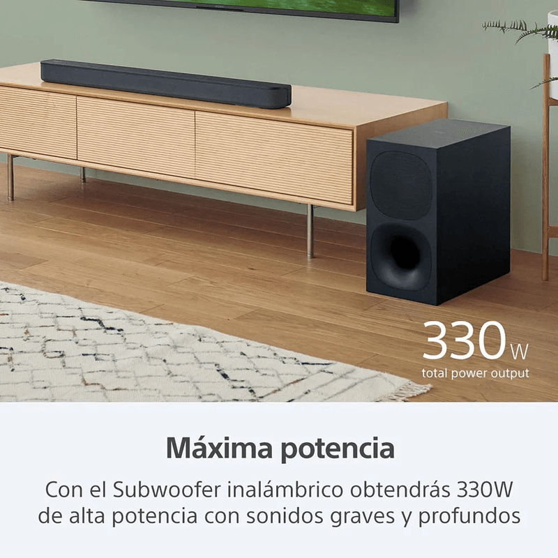 Barra de sonido Sony HT-S400 negro potencia 330W