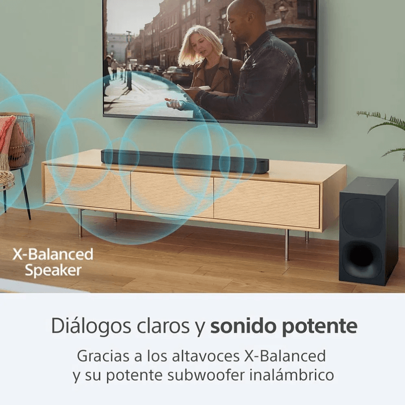 Barra de sonido Sony HT-S400 negro S-Force PRO