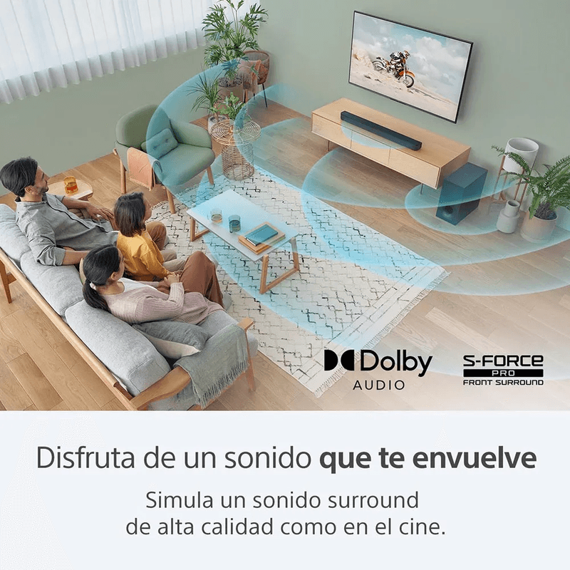 Barra de sonido Sony HT-S400 negro Bluetooth 5.0