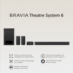 Sistema de teatro Sony BRAVIA Theatre System 6 HT-S60 negro barra de sonido