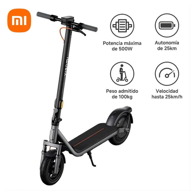 Scooter eléctrico Xiaomi 6 Lite 10" velocidad máxima 25 km/h negro especificaciones