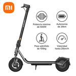 Scooter eléctrico Xiaomi 6 Lite 10" velocidad máxima 25 km/h negro especificaciones
