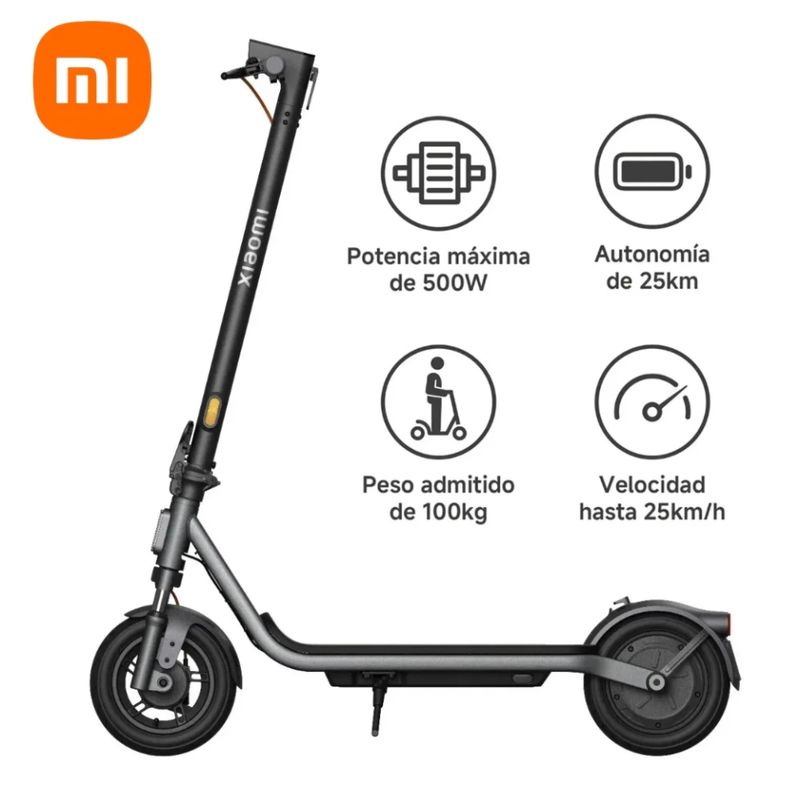 Scooter eléctrico Xiaomi 6 Lite 10" velocidad máxima 25 km/h negro especificaciones