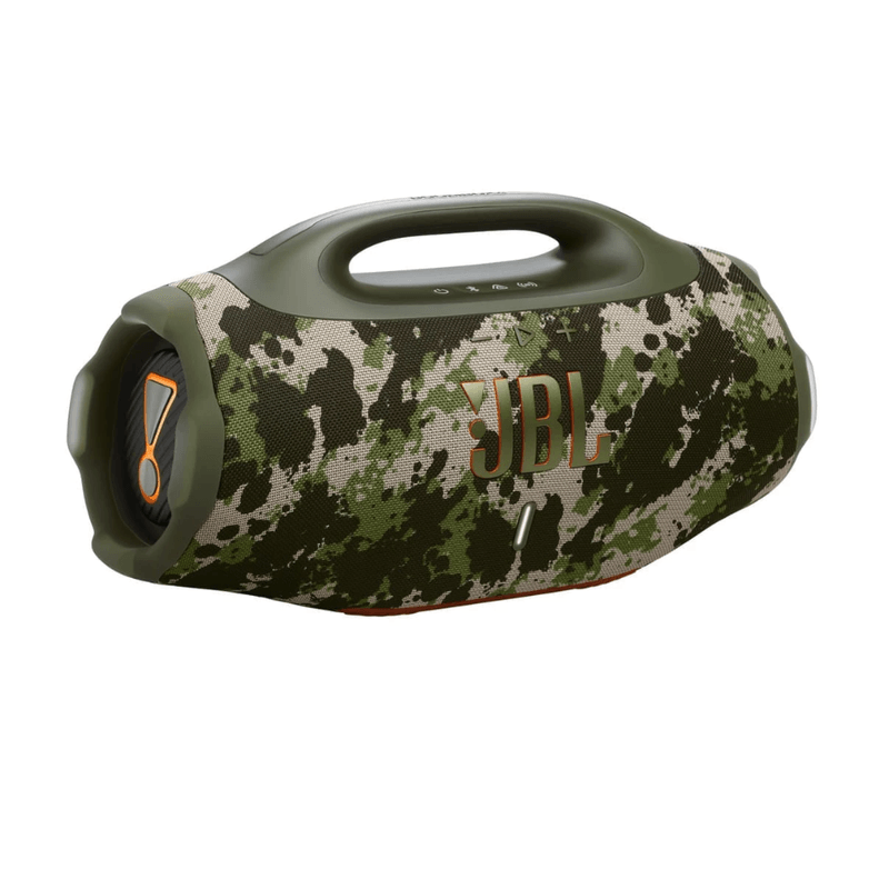 Parlante JBL Boombox 4 negro vista lateral