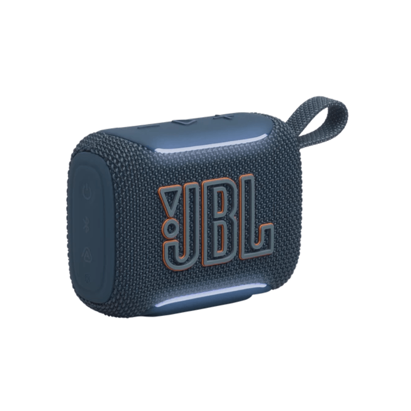 Parlante JBL GO5 azul vista lateral