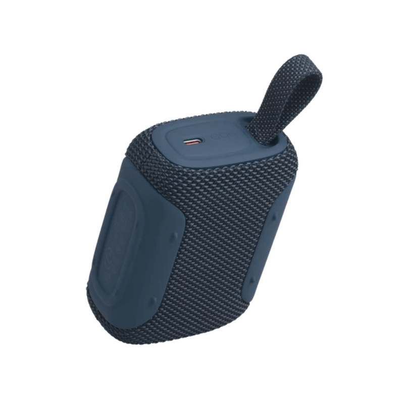 Parlante JBL GO5 azul diseño compacto