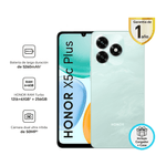 Celular Honor X5c Plus 4G 256GB cyan, batería 5260mAh frontal beneficios