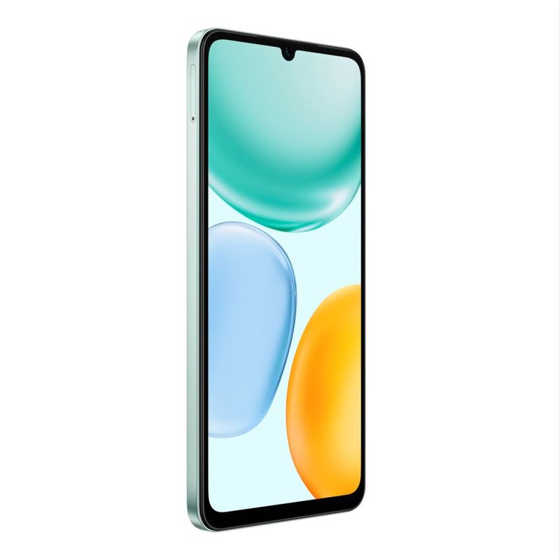 Celular Honor X5c 4G 128GB cyan, cámara 50MP frontal oblicuo