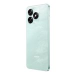 Celular Honor X5c 4G 128GB cyan, cámara 50MP dorsal oblicuo