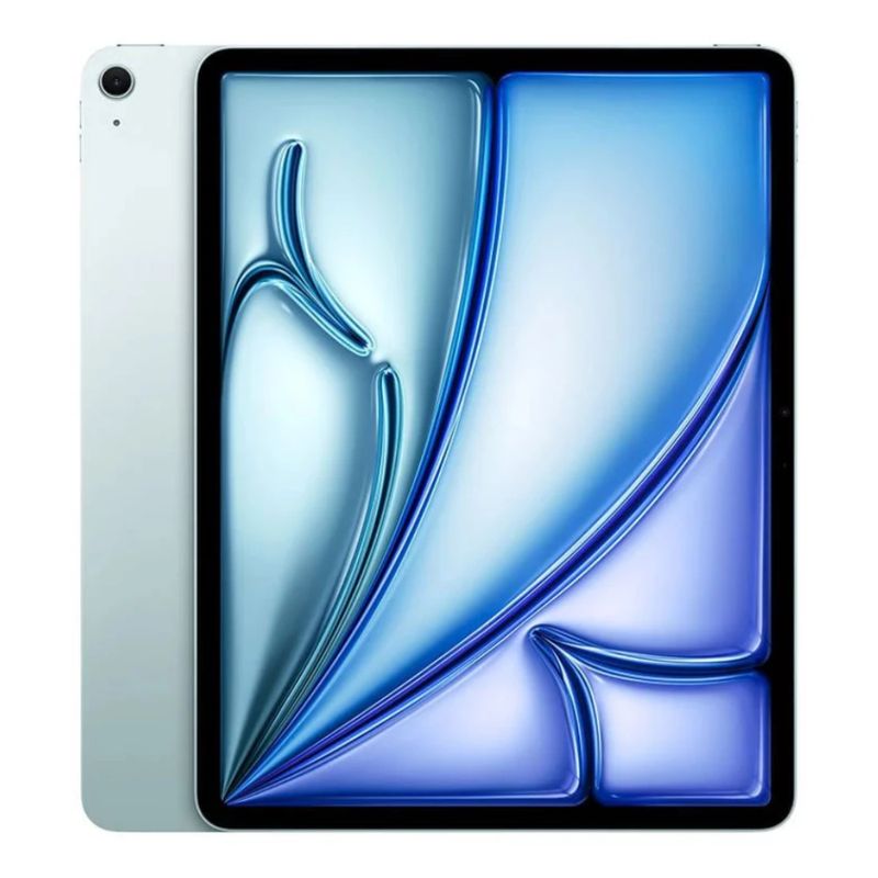 iPad Air M4128GB RAM 12GB con cámara de 12MP blue vista frontal