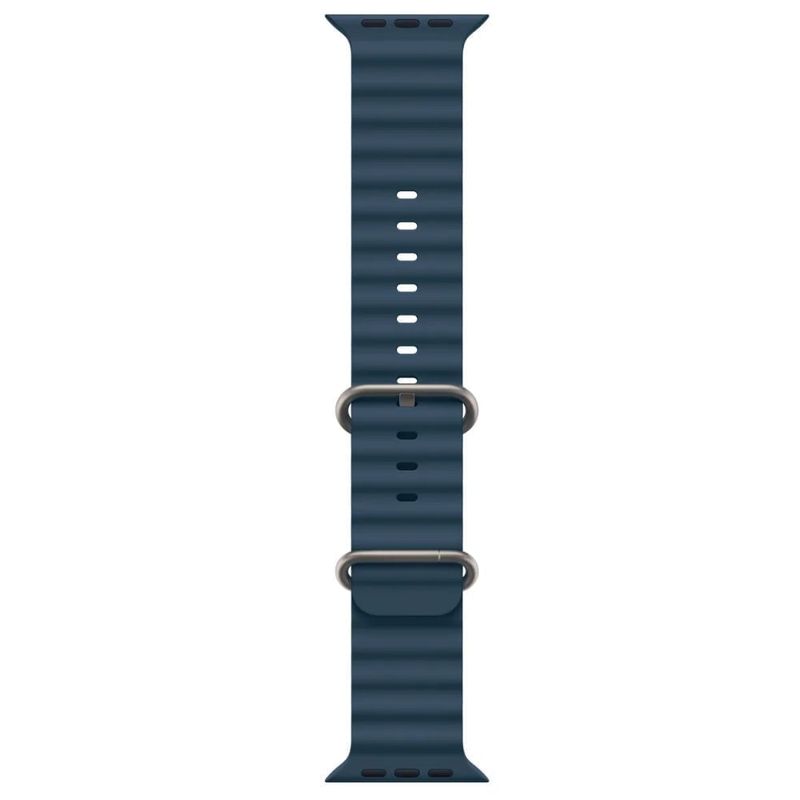 Correa Ocean Ultra OEM para Apple Watch azul de presia con hebilla titanio