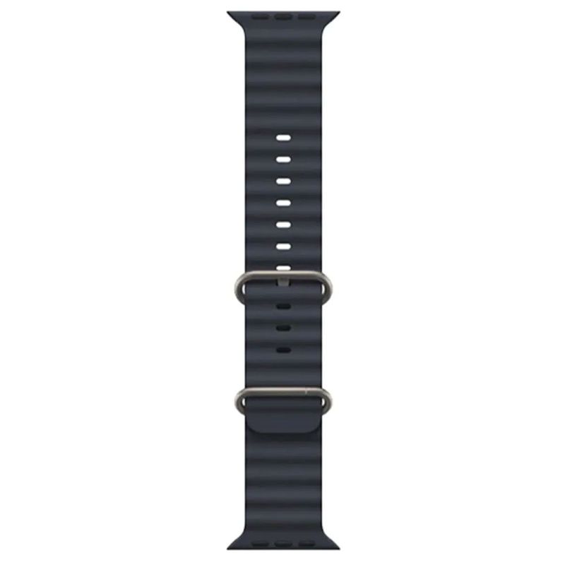 Correa Ocean Ultra OEM Apple Watch gris oscuro titanio frontal correa
