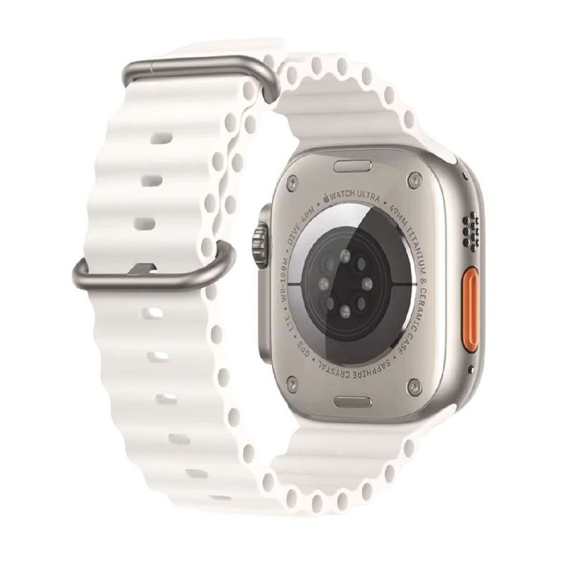 Correa-Ocean-Ultra-OEM-Apple-Watch-titanio-blanca frontal