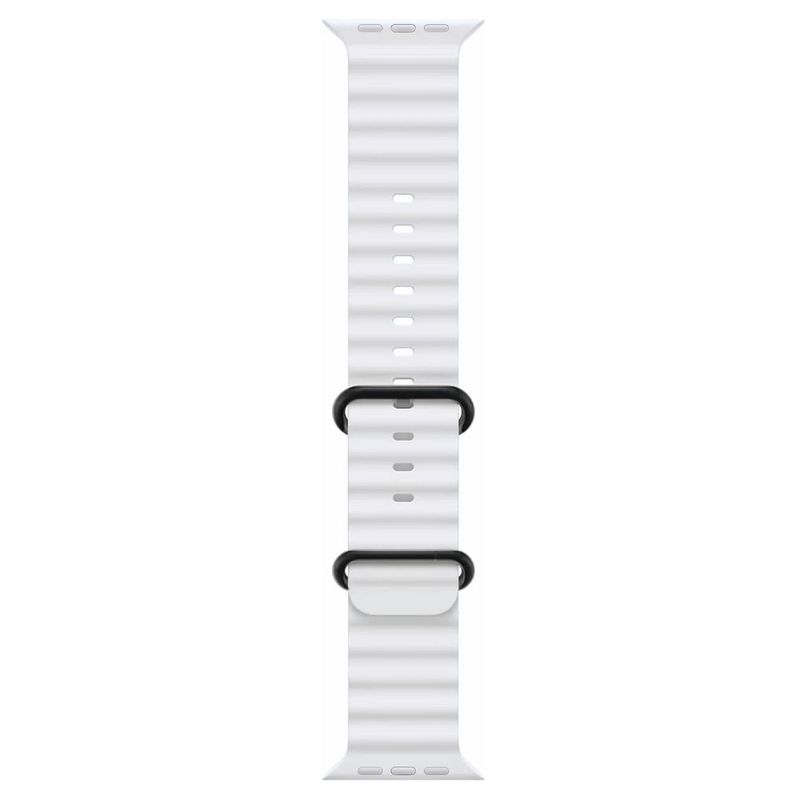 Correa Ocean Ultra OEM Apple Watch blanca hebilla negra tamaño