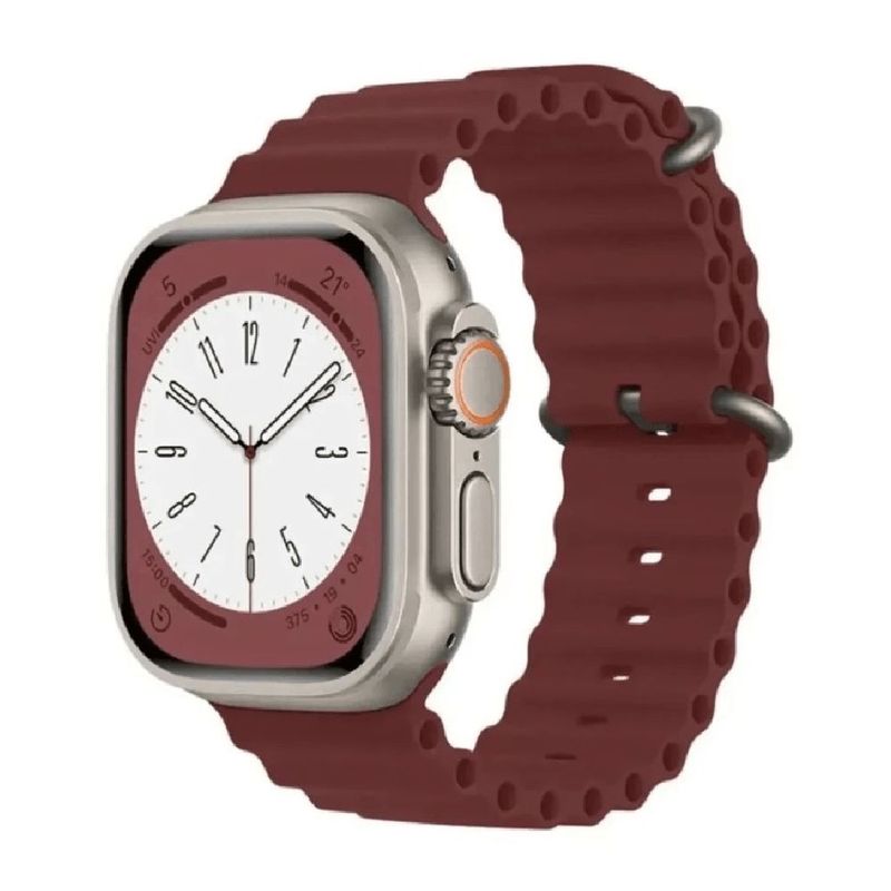 Correa-Ocean-Ultra-OEM-para-Apple-Watch-vino-con-hebilla-titanio FRONTAL