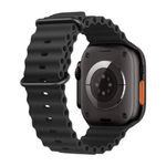 Correa-Ocean-Ultra-OEM-para-Apple-Watch-negra-de-silicona FRONTAL USO