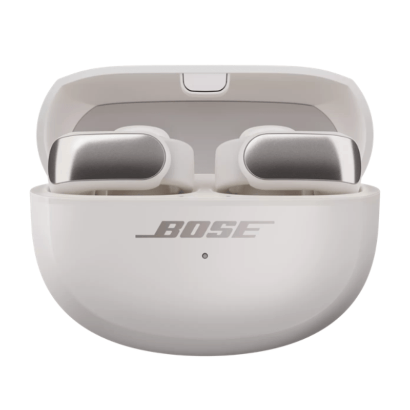 Audífonos Bose Ultra Open Earbuds White Smoke vista frontal