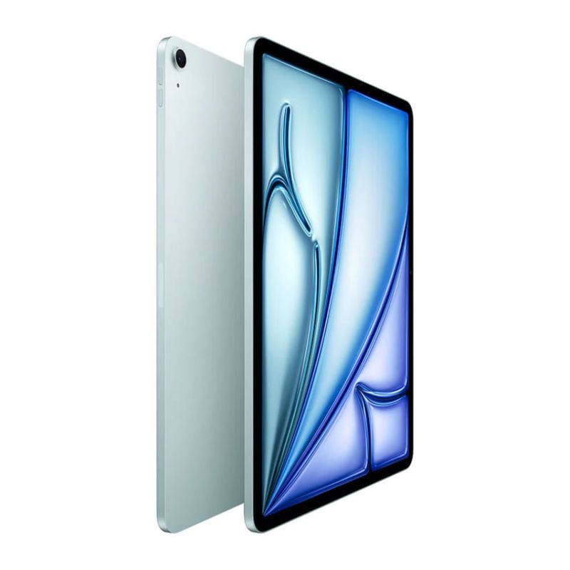 iPad Air 11 pulgadas M4 128GB cámara 12 MP color blue vista frontal oblicua