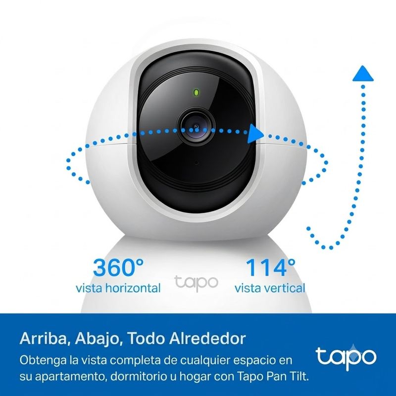Cámara Tapo C210 Wi-Fi 2K giratoria interior características