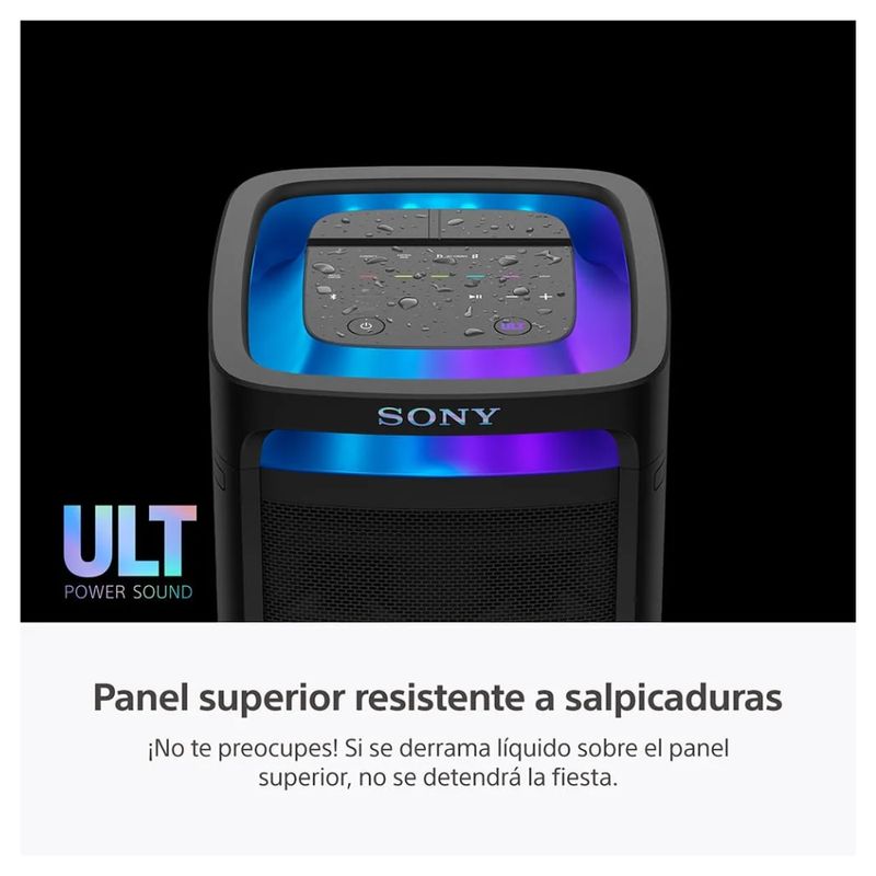 Parlante Sony ULT TOWER 9 negro panel de controles