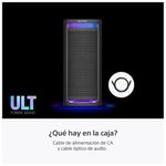 Parlante Sony ULT TOWER 9AC negro conexión a corriente
