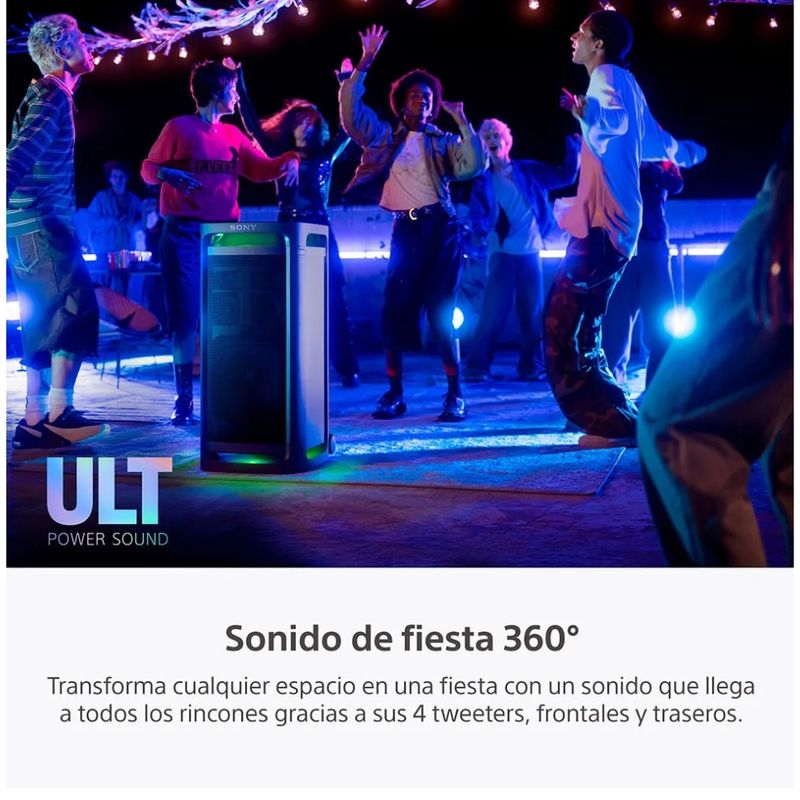 Parlante Sony ULT TOWER 9AC negro woofer X-Balanced