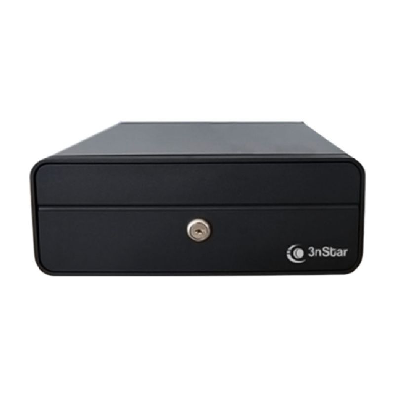 Gaveta de dinero 3NSTAR CD200 RJ11 negra frontal