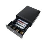 Gaveta de dinero 3NSTAR CD200 RJ11 negra frontal capacidad