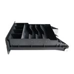 Gaveta de dinero 3NSTAR CD200 RJ11 negra frontal lateral