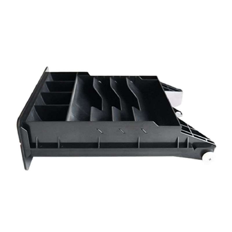 Gaveta de dinero 3NSTAR CD200 RJ11 negra frontal lateral