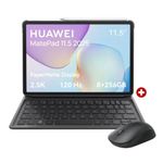 Tablet Huawei MatePad 11.5 2025 PaperMatte 256GB gris con teclado lápiz y mouse vista frontal
