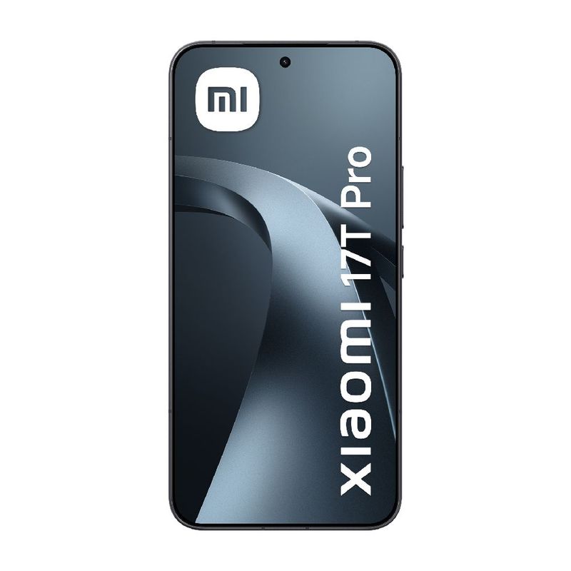 Celular Xiaomi 17T Pro 5G 512GB negro + Tag 4 Pack frontal  pantalla