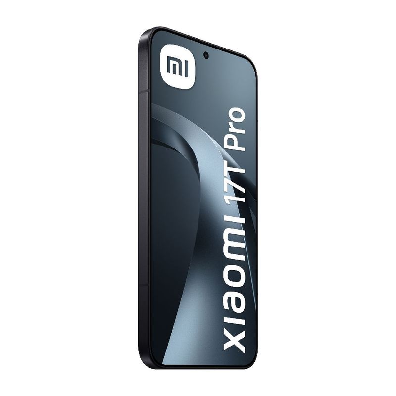 Celular Xiaomi 17T Pro 5G 512GB negro + Tag 4 Pack frontal  pantalla