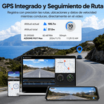 Dashcam Azdome PG17 Max espejo 4K GPS Wi-Fi 5GHz negra frontal beneficios