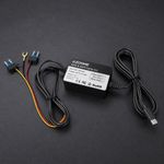 Kit Hardwire Azdome HT03 USB Tipo-C 12V/24V 5V 2.5A negro frontal