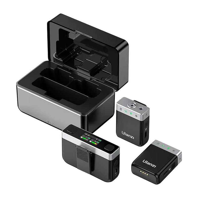 Micrófono Ulanzi AM18 inalámbrico 2.4GHz negro