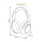 Audífonos QCY H3S negro medidas