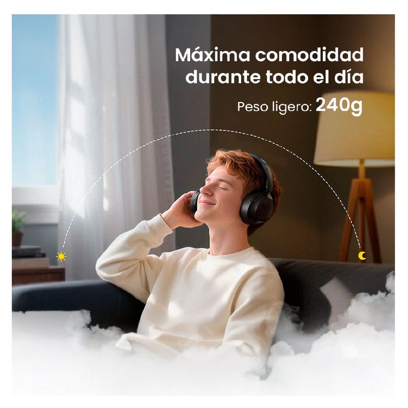 Audífonos QCY H3S negro uso diario