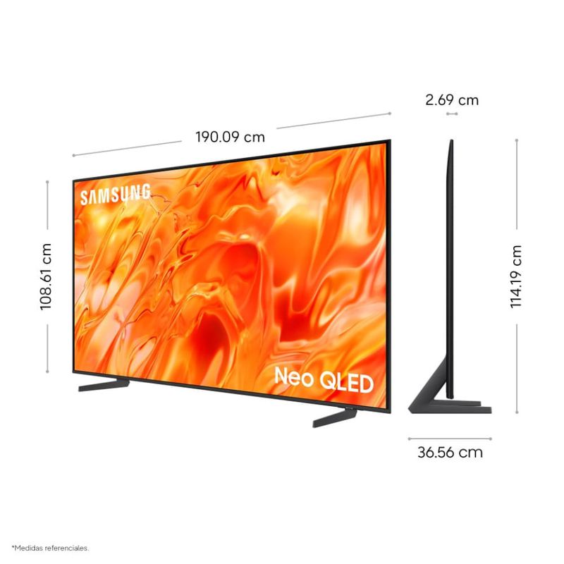 Smart TV Samsung 85" 4K Ultra HD Tizen 2026 dimensiones