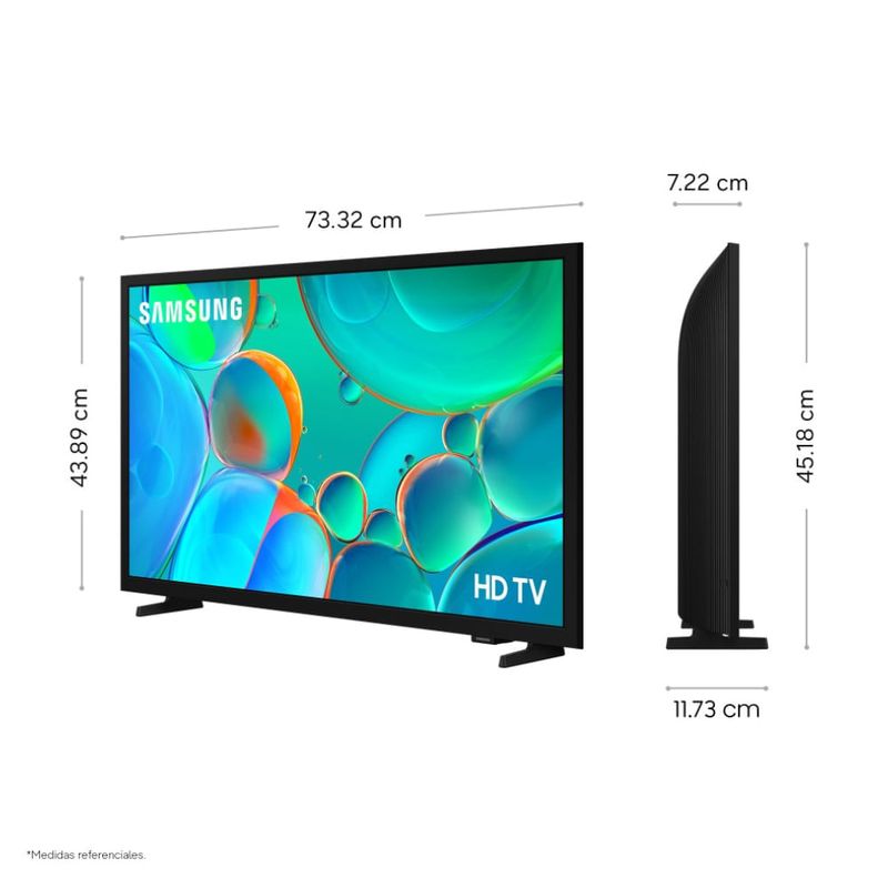 Smart TV Samsung 32 pulgadas HD H5000F LED 2025 dimensiones