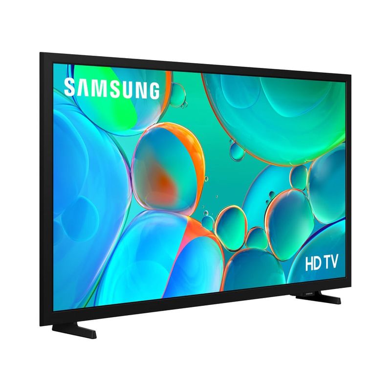 Smart TV Samsung 32 pulgadas HD H5000F LED 2025 vista frontal oblicua