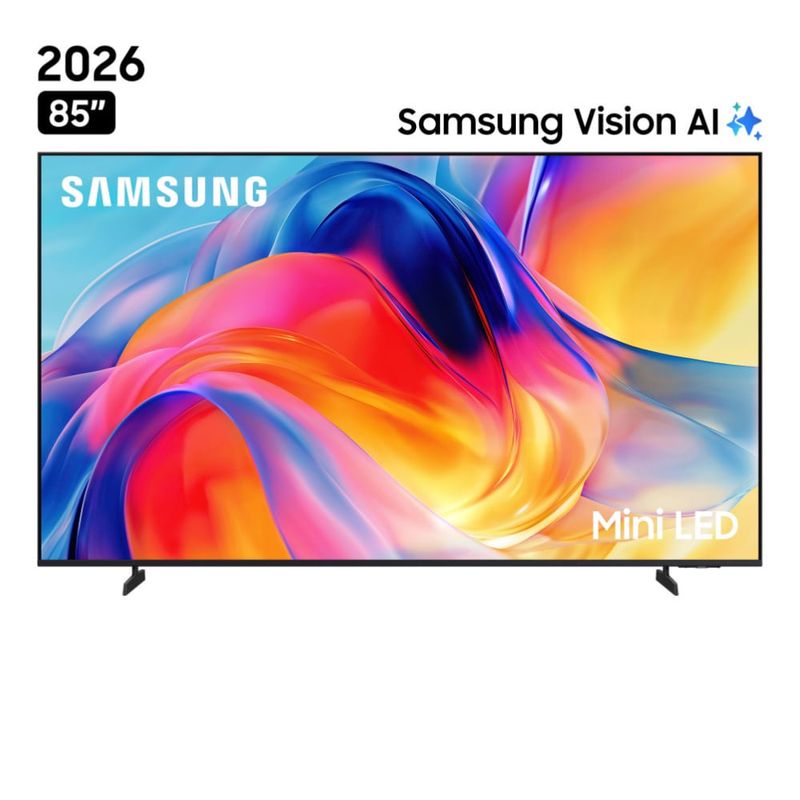 Smart TV Samsung UN85M70HAGXPE 85 pulgadas 4K Ultra HD Mini LED vista frontal