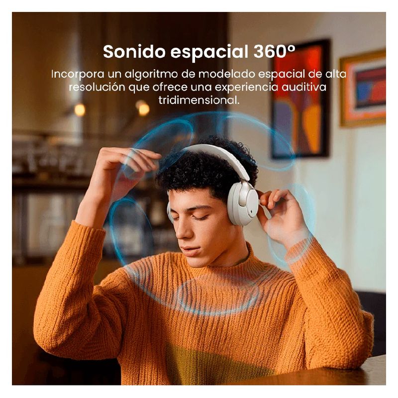 Audífonos QCY H3 Pro negro batería hasta 55 horas