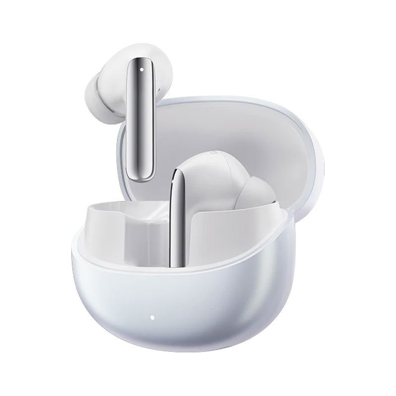 Audífonos QCY MeloBuds Pro blanco vista frontal