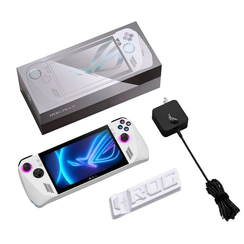Consola Asus ROG Ally AMD Z1 512GB 16GB RAM contenido empaque