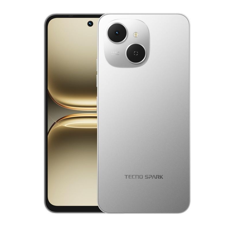 Celular Tecno Spark 40C gris batería 6000 mAh