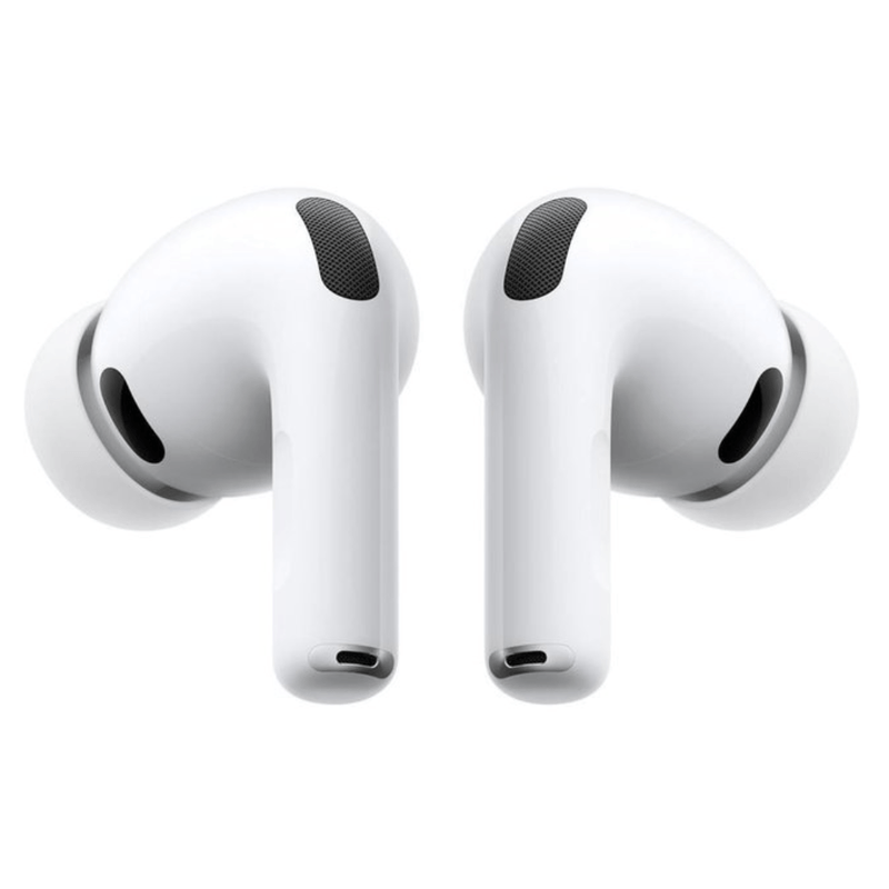 AirPods Pro 3 cancelación de ruido, traducción en vivo, resistente al agua IP57, duración máx. 30 horas con estuche de carga, blanco, dorsal