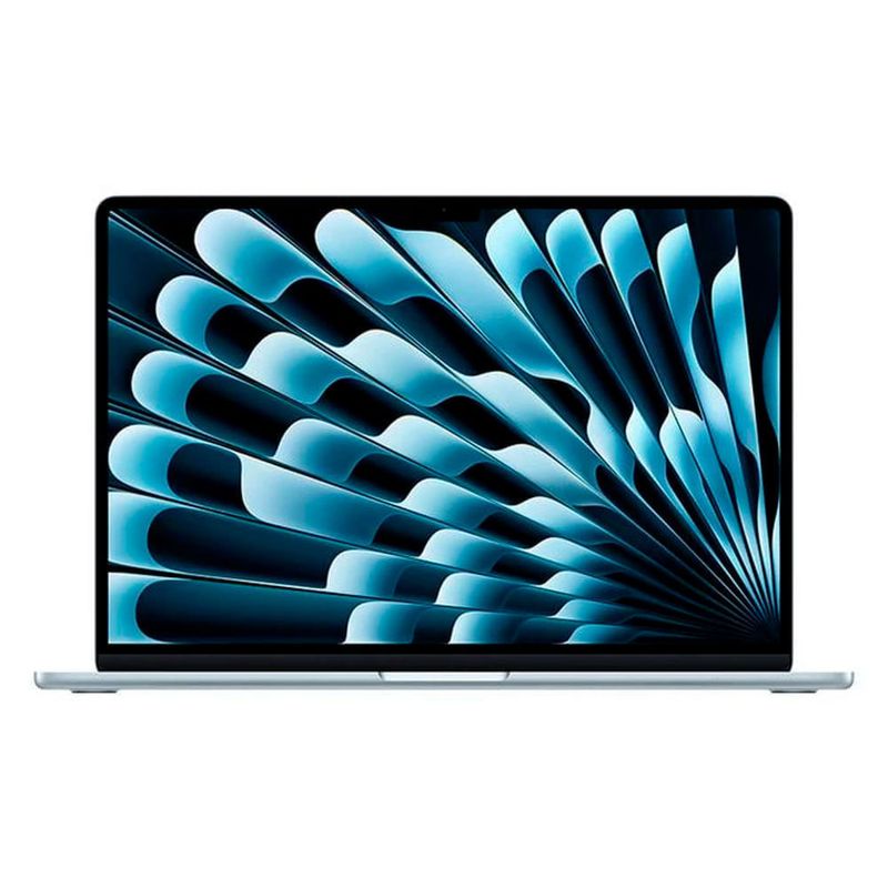 MacBook Air Apple M5 13 pulgadas Sky Blue vista frontal
