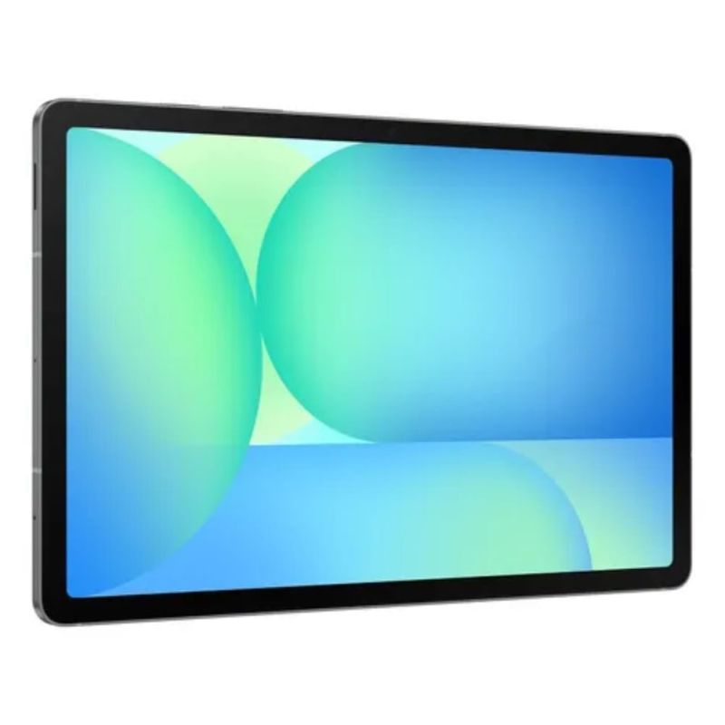 Tablet Samsung Galaxy Tab S10 FE 10.9" 8GB 128GB hasta 13 horas gris vista frontal oblicua
