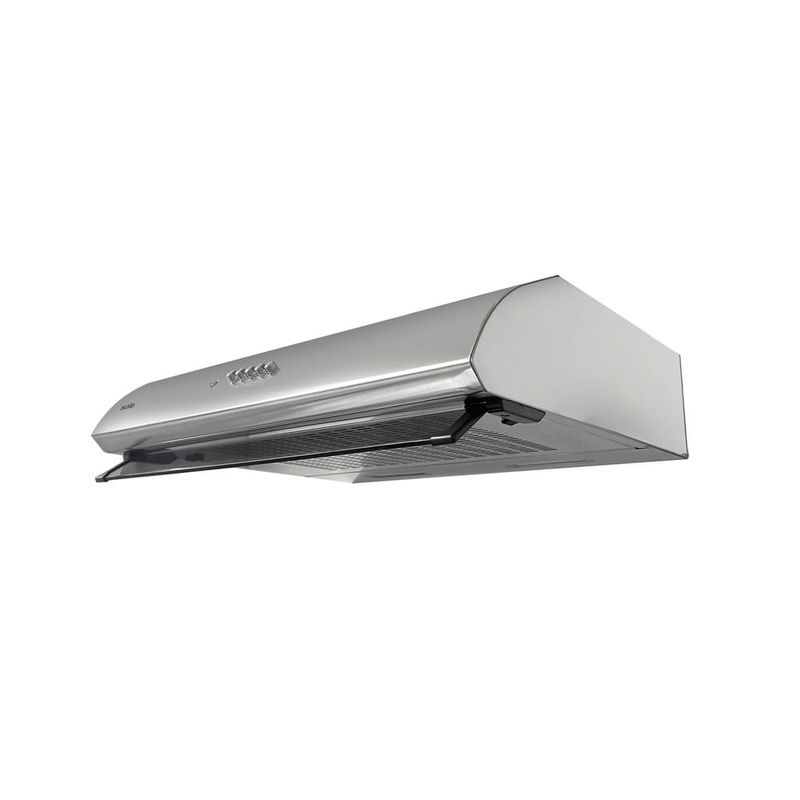 Campana extractora Sole Atenea 60 cm LED plateada diagonal